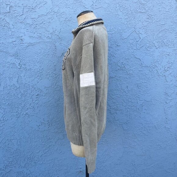 Tommy Hilfiger y2k Sweater Mens Zip cardigan in Medium Preppy Sweater - Picture 6 of 10